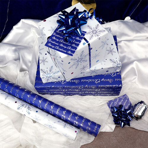 Rolo Jumbo de Papel de Embrulho de Natal de 118 polegadas (3 metros), 80 g/m² 2