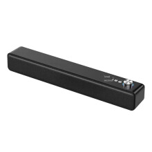 Barra de Sonido con Subwoofer para TV, Audio de Pared, Altavoz para Ordenador, Cine en Casa, Música, Altavoz Inalámbrico Negro