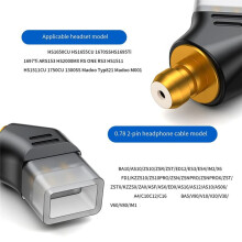0.78 2Pin Female EAR Male Earphone Adapter to Earphones Earsets for Pentaconn Ear PE/Acoustune HS1650CU/HS1655CU/1670SS B