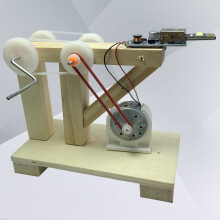 1 Set manueller Stromgenerator-Bausatz, Modell aus Holz, für Schüler