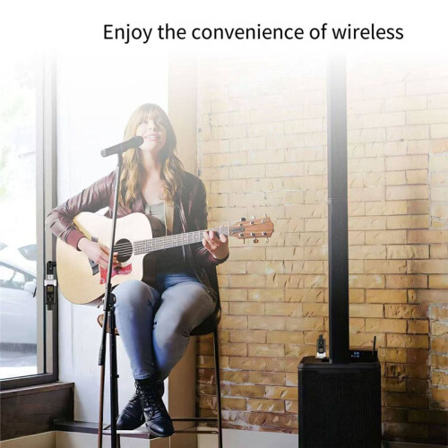 New K1 UHF Wireless Microphone Transmitter Receiver XLR Microphone Wireless System for 48V Capacitive Microphone 1 to 2 2