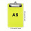 Mini Clipboard PET Plastic 4.7x7.3 Inches 5 Pcs 7