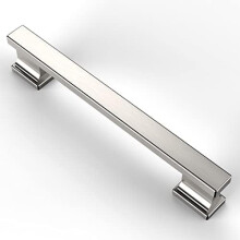 Mânere pentru dulapuri de bucătărie, nichel satinat periat, pachet de 6, 5 inci (128 mm), accesorii pentru dulapuri de bucătărie, pentru mânere