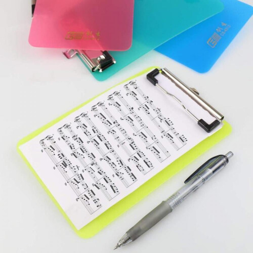 Mini Clipboard PET Plastic 4.7x7.3 Inches 5 Pcs 1