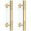 Brass Cabinet Pulls Gold Finish 3 Inch Center 2pcs 1