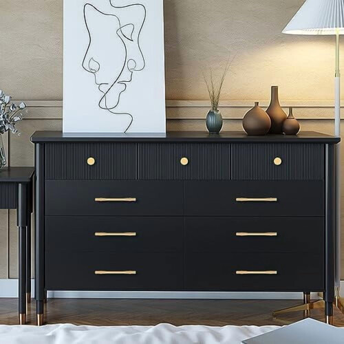 Brass Cabinet Pulls Brushed Gold 4 pcs 3.75 inch 2