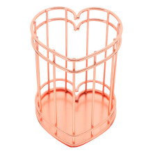 Portalápices de acero inoxidable color oro rosa Masteelf para escritorio con textura suave y acabado premium. Perfecto para almacenamiento. 6,5