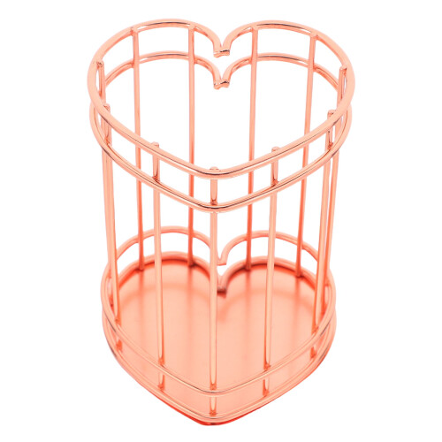 Θήκη για στυλό Masteelf από ανοξείδωτο ατσάλι Rose Gold για γραφείο με απαλή υφή και