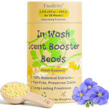Perełki zapachowe In-Wash Scent Booster – Fresh Essence, 24 uncje, do 70 prań, ekologiczny, bezpieczny dla dzieci płyn do płukania tkanin