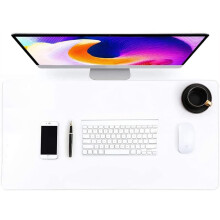 Transparente PVC-Schreibtischunterlage mit abgerundeten Kanten – Große, durchsichtige Schreibtischmatte für Gaming, Laptop und Büro