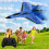 DAMAI 2026 Remote Control Airplane Blue Gravity Glider Foam 3
