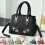 Δερμάτινες τσάντες Crossbody για γυναίκες μόδας με κέντημα στο πάνω μέρος με λαβή Satchel 3
