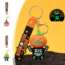 Decorațiuni breloc cu dovleac de Halloween, pandantiv luminos cu felinar de dovleac, brelocuri pentru geantă, cadouri personalizate de Halloween,