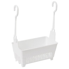 Storage Basket With Hanging Hook For Bathroom Shower Supplies Organizer Compact Design