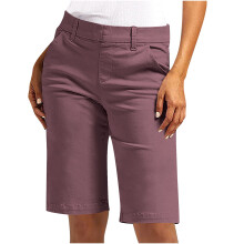 Pantaloncini da donna alla moda, pantaloncini estivi casual da donna in twill tinta unita con tasca, pantaloncini corti