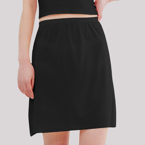 Dame Ice Silk Nederdel Sort XL
