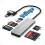 Συσκευή ανάγνωσης καρτών USB3.0 5 σε 1 (5Gbps) για TF/SD/MS/M2/XD/CF, USB-A & USB-C, συμβατή με 1