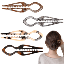 Horquillas de prestigio, horquilla francesa, elegantes accesorios para el cabello de mujer, adecuados para cabello grueso o fino.