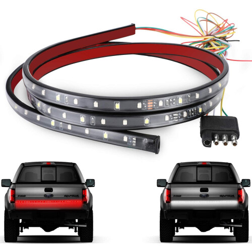 Λωρίδα φώτων LED 60" για φορτηγό, αδιάβροχη IP65, κόκκινο/λευκό φως