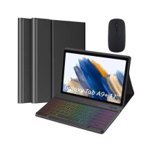 Capa com teclado e mouse iluminados compatível com Galaxy Tab A9+ 11'' - Proteção premium e experiência de digitação aprimorada