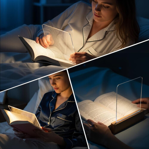 Lampe de lecture LED intelligente à panneau plat dimmable 3 couleurs 1