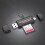 Προσαρμογέας Micro USB OTG σε USB2.0, Αναγνώστης καρτών SD/Micro SD με τυπική θύρα USB αρσενικό E3R7 4