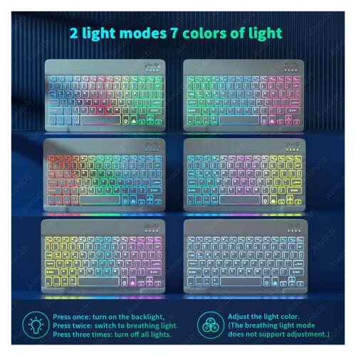 Capa com teclado e mouse iluminados compatível com Galaxy Tab A9+ 11'' - Proteção premium e experiência de digitação aprimorada 2