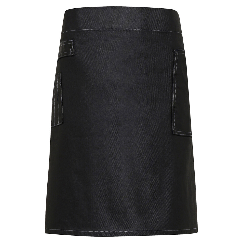 (One Size, Black Denim) Premier Division Waist Apron