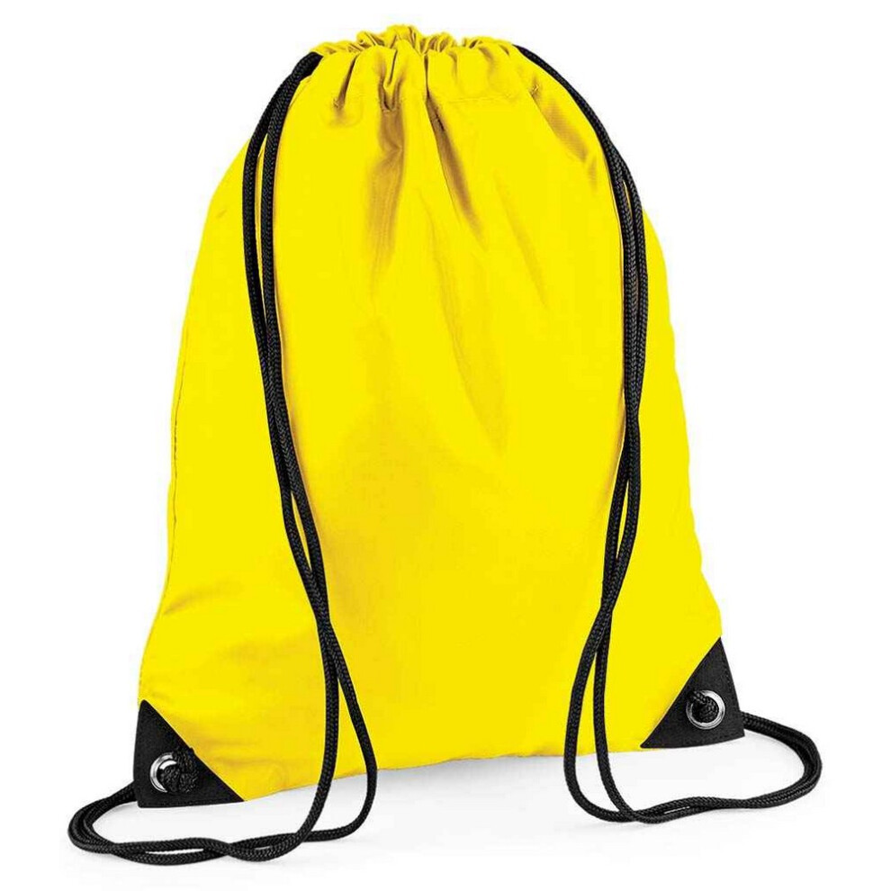 Bagbase (One Size, Yellow) Premium Drawstring Bag
