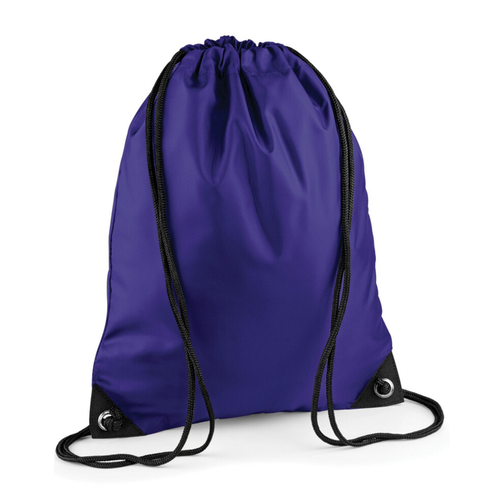 Bagbase (One Size, ) Premium Drawstring Bag Purple