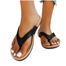Damen-Flip-Flops, extrem bequeme Pantoletten, einfarbige Strand-Flip-Flops, Hausschuhe, Freizeitschuhe, Sommer-Sportsandalen für Strand und Outdoor