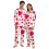 Valentinsdags-pyjamassæt med hjerteprint til kvinder, 2 dele 1