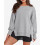Magliette da donna oversize a girocollo a maniche lunghe, pullover 1