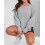 Magliette da donna oversize a girocollo a maniche lunghe, pullover 3