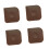 Kitchen Scraper Set 4pcs NonScratch Pan Scrapers for Versatile Kitchen Use and Quick Residue Removal 1
