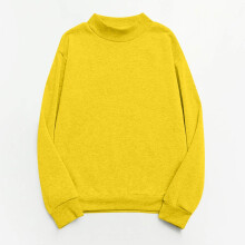 Rundkragetröjor för kvinnor 2024 Höst Casual Loose Fit Långärmad Trendig Basic Top
