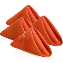Vita polyesterservetter 17x17 tum, 24-pack