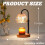 Θερμαντήρας κηρού HIBIBUD, Θερμαντήρας κεριού Free2Light Bulbs, Θερμαντήρας κεριού από 2