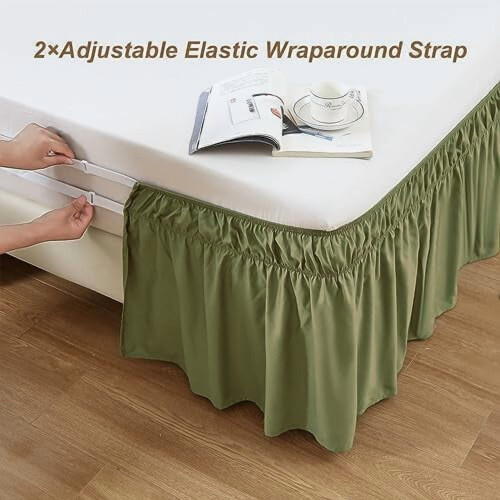Φούστα από μικροΐνες με κρεβάτι queen size και king size 1