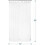 Forro de cortina de chuveiro transparente reforçado, calibre 12, 72x96 polegadas (183x244 cm), com peso, 12 ilhós e 3 pedras. 7