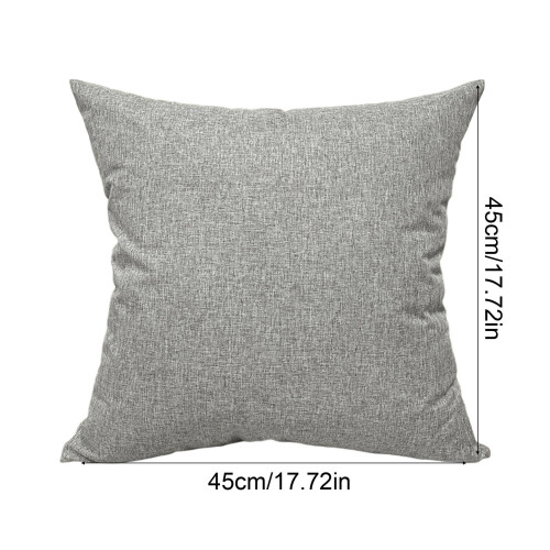 Coussin de canapé en lin 45 x 45 cm avec garniture 2