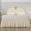 Rundum-Bettrock Beige 40 cm Fallhöhe Einzel-/Doppelbett 3