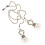 Metal Ceiling Fan Pull Chain Golden 2 pcs 14.2 x 1.4 in 8