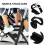 1Set Bendable Black Bicycle Toe Cage with Straps Durable Replaceable Toe Clips 8