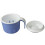 Denture Cleaning Container with Builtin Strainer Cup and Secure Lid for Travel Storage 1