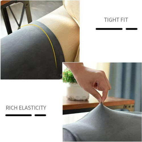 Samt-Stretch-Armlehnenbezüge für Stühle und Sofas, 2er-Pack 2