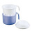 Denture Cleaning Container with Builtin Strainer Cup and Secure Lid for Travel Storage 2
