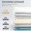Forro de cortina de chuveiro transparente reforçado, calibre 12, 72x96 polegadas (183x244 cm), com peso, 12 ilhós e 3 pedras. 2
