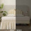 Rundum-Bettrock Beige 40 cm Fallhöhe Einzel-/Doppelbett 5