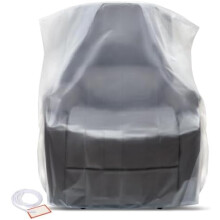 Robuste Möbelhüllen aus Kunststoff für Umzüge – wasserdichte und staubdichte, transparente Taschen für Sessel/Liegesessel, 163 x 107 x 86 cm,